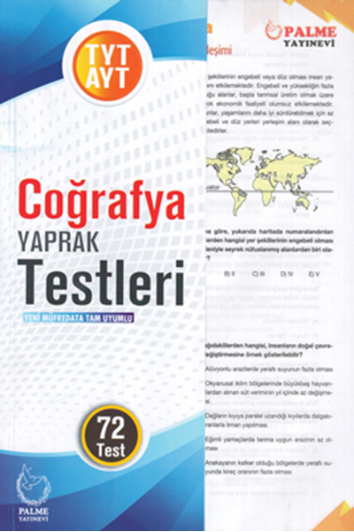 TYT - AYT Coğrafya Yaprak Testleri ( 72 Test ) kapak görseli